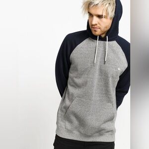 Quiksilver Men’s XXLEveryday HD Hoodie - grey (lgh/navy blazer good condition.
